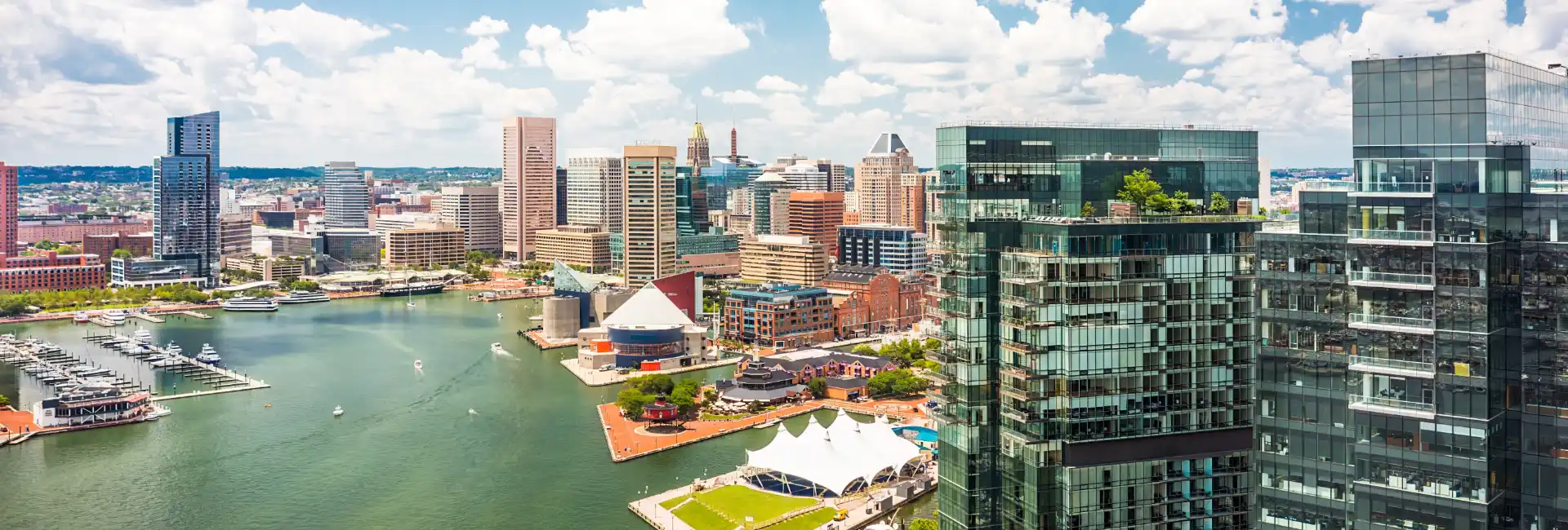Maryland Baltimore Inner Harbor 1920X650